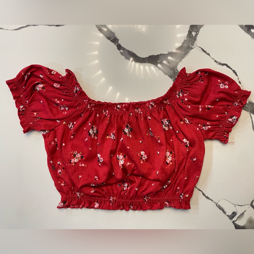 Floral crop top